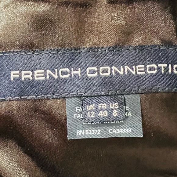 NWT French Connection Black Lace Pink Floral Dress - Picture 8 of 9